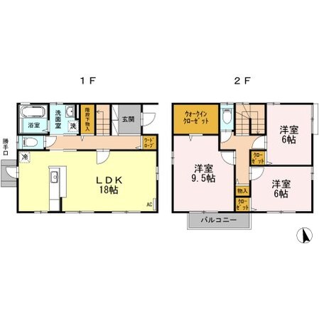 福島２丁目戸建の物件間取画像